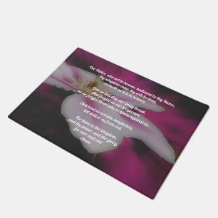 Das Gebet unseres Vaters Clematis   Fußmatte