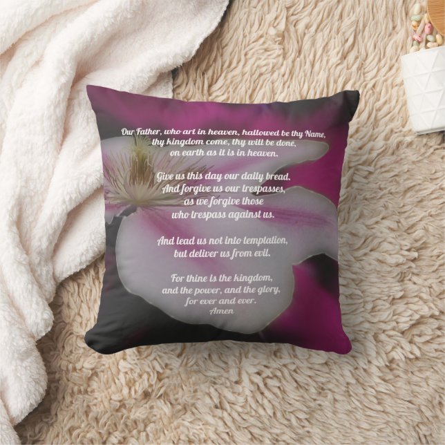 Das Gebet unseres Vaters Clematis Kissen (Decke)