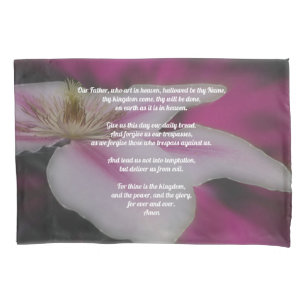 Das Gebet unseres Vaters Clematis  Kissenbezug