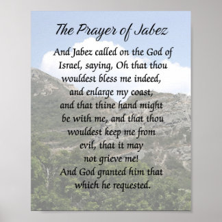 Das Gebet von Jabez Poster