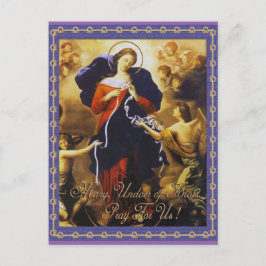 Das Gebet von Papst Franziskus an unsere Lady Unti Postkarte