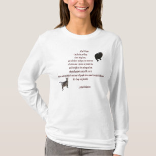 Das Gebets-Damen-Schaufel-T - Shirt einer Katze