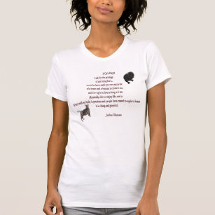 Das Gebets-Damen-Schaufel-T - Shirt einer Katze