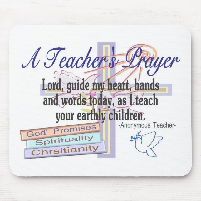 Das Gebets-Geschenke des Lehrers---Einzigartiger Mousepad (Vorne)