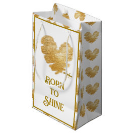 Das Geborene kleine Geschenktücher aus Shine White Geschenktüte
