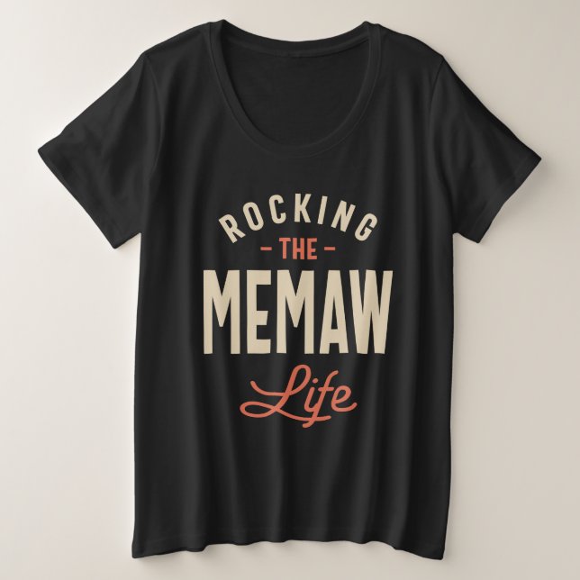 Das Gedächtnisleben rocken - Design für Mamas Oma Große Größe T-Shirt (Design vorne)