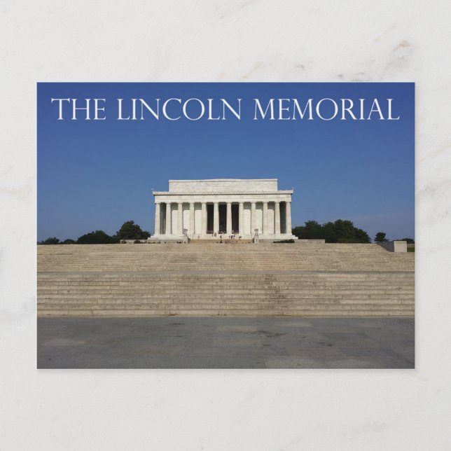 Das Gedenkmal von Lincoln Postkarte (Vorderseite)