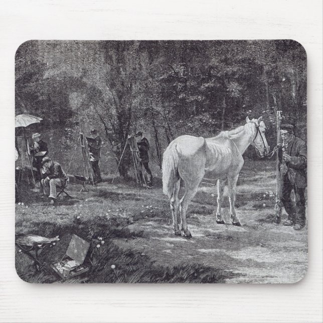 Das geduldige Modell, "von der Freizeit-Stunde", Mousepad (Vorne)