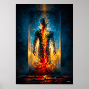 Das Gefängnis des Lichts – Monumentaler Expression Poster