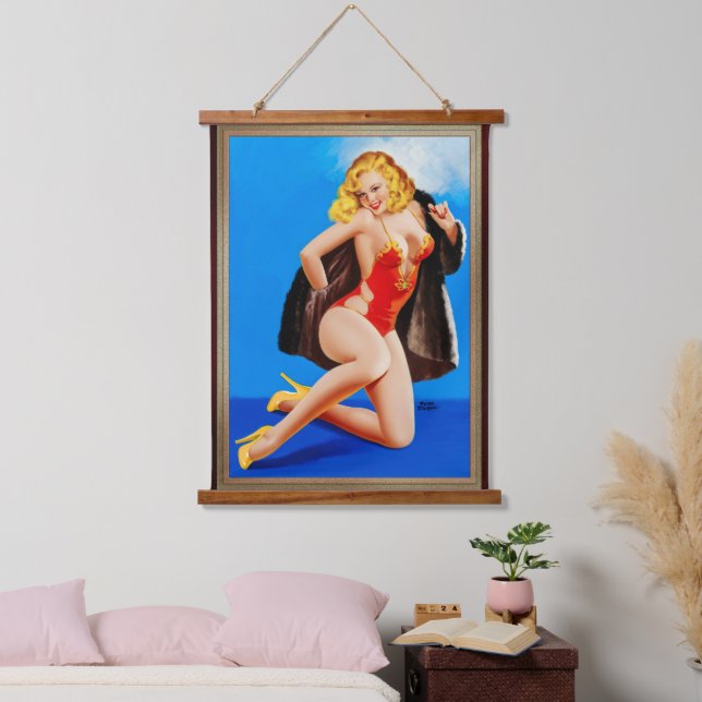 Das Gefühl von Mink von Peter Driben Wandteppich Mit Holzrahmen (Schlafzimmer)