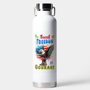 Das Geheimnis der Freiheit ist Mut Trinkflasche