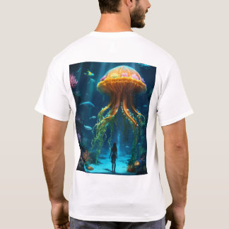 das Geheimnis der Tiefsee mit einer Qualle T-Shirt