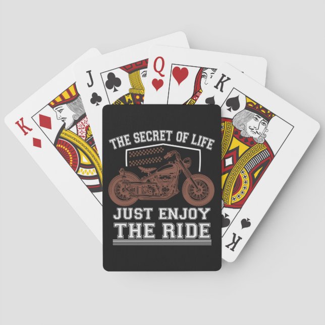 Das Geheimnis des Lebens - Genießen Sie den Ride Spielkarten (Rückseite)