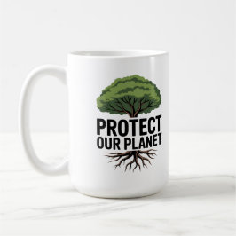 Das Geheimnis einer grüneren Zukunft liegt im Hand Kaffeetasse