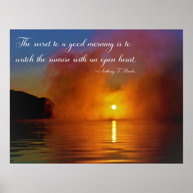 Das Geheimnis eines guten Morgens am Ohio River Poster (Vorne)