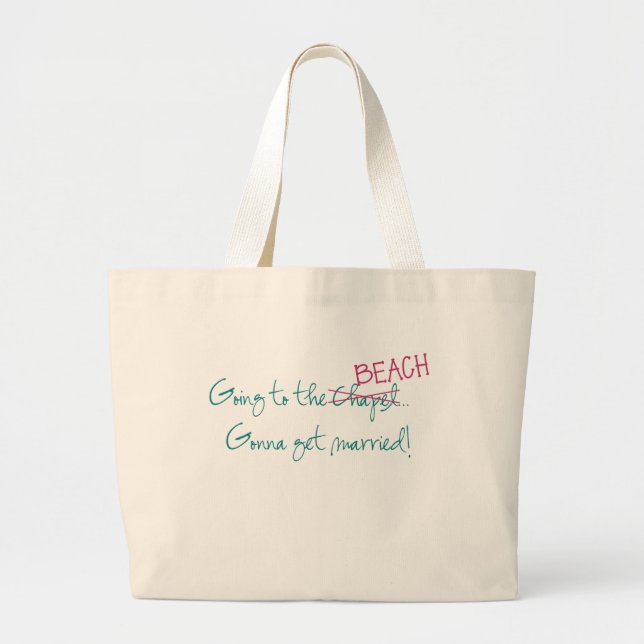 Das Gehen zur Kapelle/setzen Taschen-Tasche auf Jumbo Stoffbeutel (Vorne)