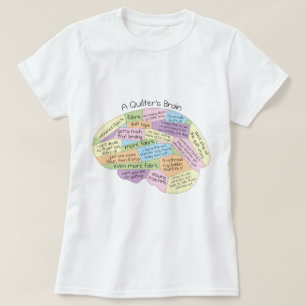 Das Gehirn eines Quilters Damen T-Shirt