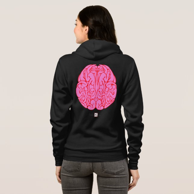 Das Gehirn Hoodie (Schwarz voll)