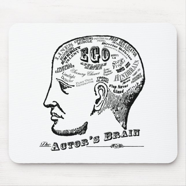 Das Gehirn Mousepad des Schauspielers (Vorne)