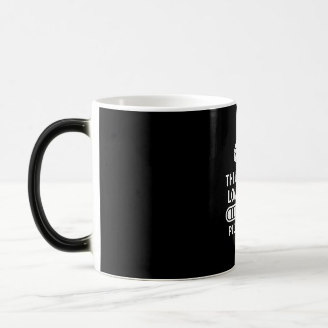 Das Gehirn Wird Geladen Kaffeetasse (Links)