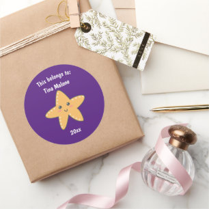 Das gehört Lila zu "Back to School Starfish" Runder Aufkleber