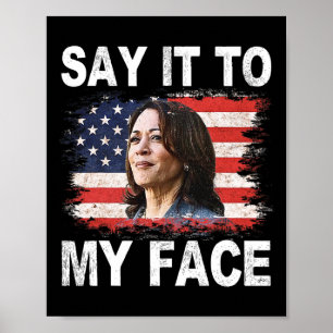 Das geht an Trump, den Funny Kamala-harris, Poster