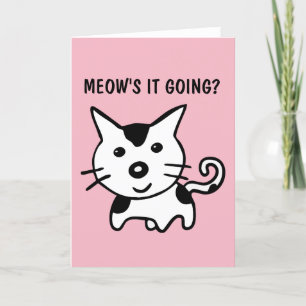 DAS GEHT? FUNNY CAT JEDEN ANLASS CARDS FEIERTAGSKARTE