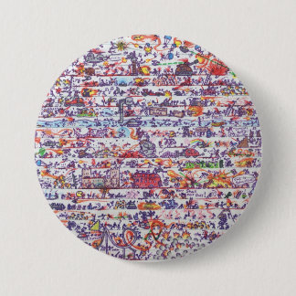 Das Gekritzel kämpft Knopf-Abzeichen Button