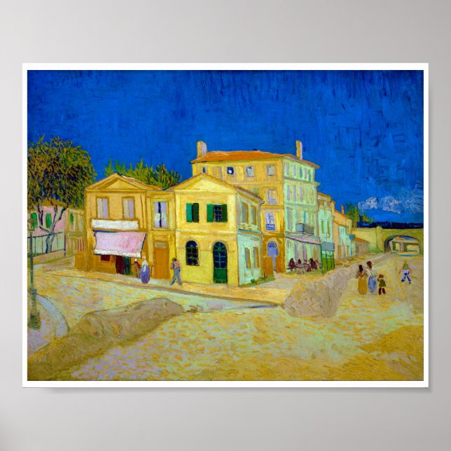 Das Gelbe Haus, Van Gogh Poster (Vorne)