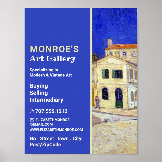 Das Gelbe Haus von Van Gogh, Kunsthändler, Galerie Poster (Vorne)