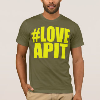 Das gelbe T-Shirt #LOVEAPIT Männer ANDERER