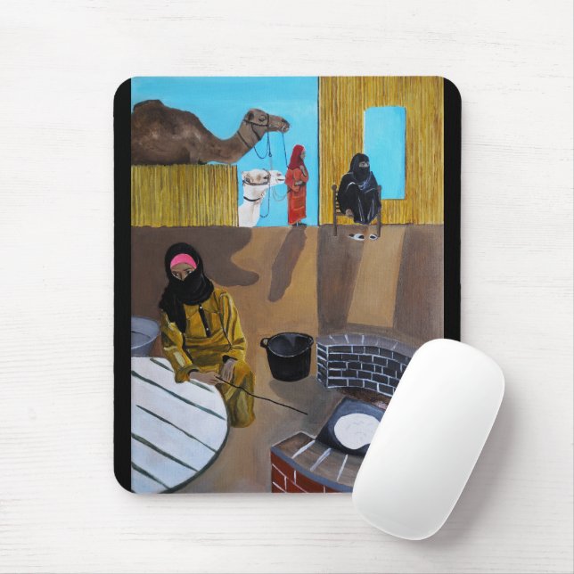 Das Gemälde Beduininnen von Alfred Fox Mousepad (Mit Mouse)