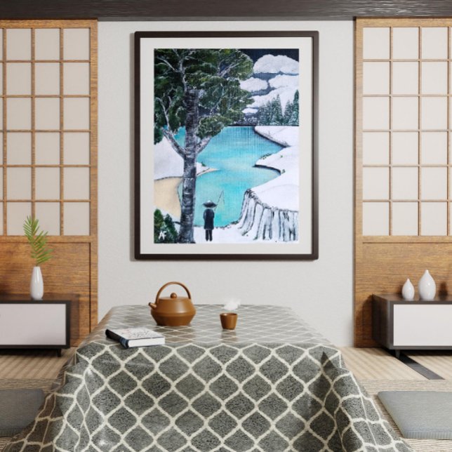 Das Gemälde des Fisherman von Alfred Fox Leinwanddruck (Not Actual Size)