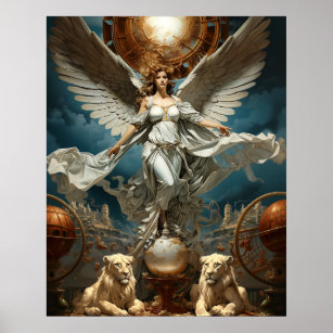 Das Gemälde des Guardian Angel Poster