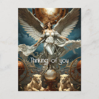 Das Gemälde des Guardian Angel Postkarte