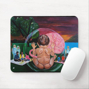 Das Gemälde 'Die Symphonie der Seelen' von Alfred Mousepad
