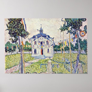 Das Gemeindehaus in Auvers von Vincent Van Gogh Poster