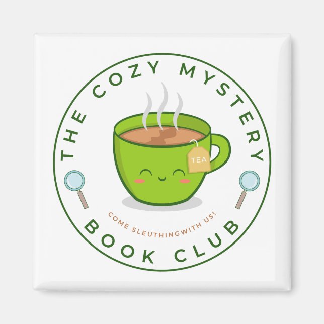 Das gemütliche Mystery Book Club Magnet (Vorne)
