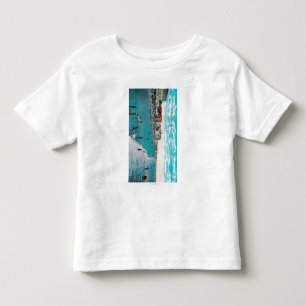Das Genießen bewegt an Ozean BeachLong Strand, CA Kleinkind T-shirt