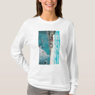 Das Genießen bewegt an Ozean BeachLong Strand, CA T-Shirt