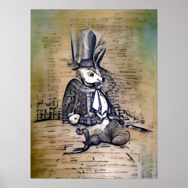 Das Gentleman Rabbit Poster (Vorne)