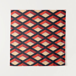 Das geometrische, farbenfrohe Muster. Nahtlos b Wandteppich