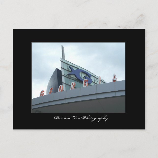 Das Georgien-Aquarium - Postkarte (Vorderseite)