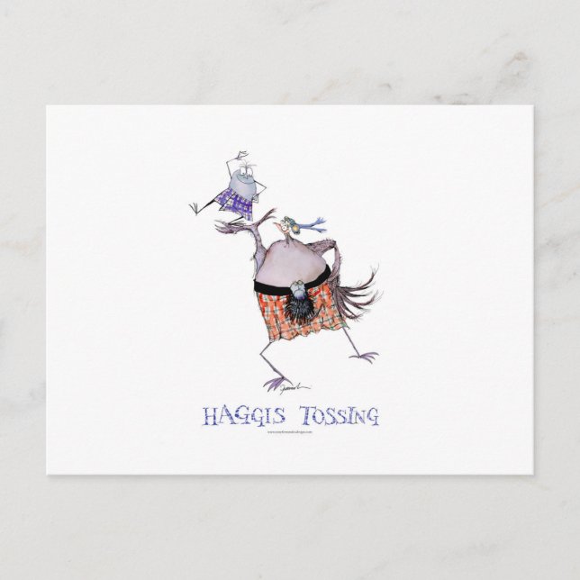 Das Gepäck wegwerfen Postkarte (Vorderseite)