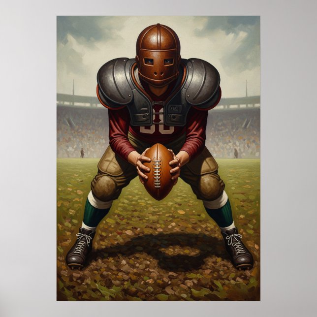 Das gepanzerte Quarterback Poster (Vorne)
