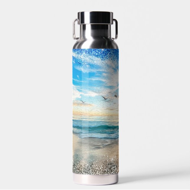 Das Geräusch des Ozeans und der Glitzern Trinkflasche (Vorne)
