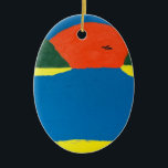 Das Geräusch des Sonnenuntergangs. Ein originelles Keramik Ornament<br><div class="desc">Ein Keramik Anhänger eines Originalkunstwerks von Musicality von Künstler ZM. Das Kunstwerk wurde auf einer wunderschönen Insel des tropischen Paradieses gemalt. Tragen Sie das und der Künstler sagt,  Sie werden den schönen Sound of Sunset fühlen!</div>