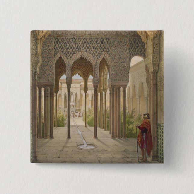Das Gericht der Löwen, das Alhambra, Granada, 185 Button (Vorderseite)