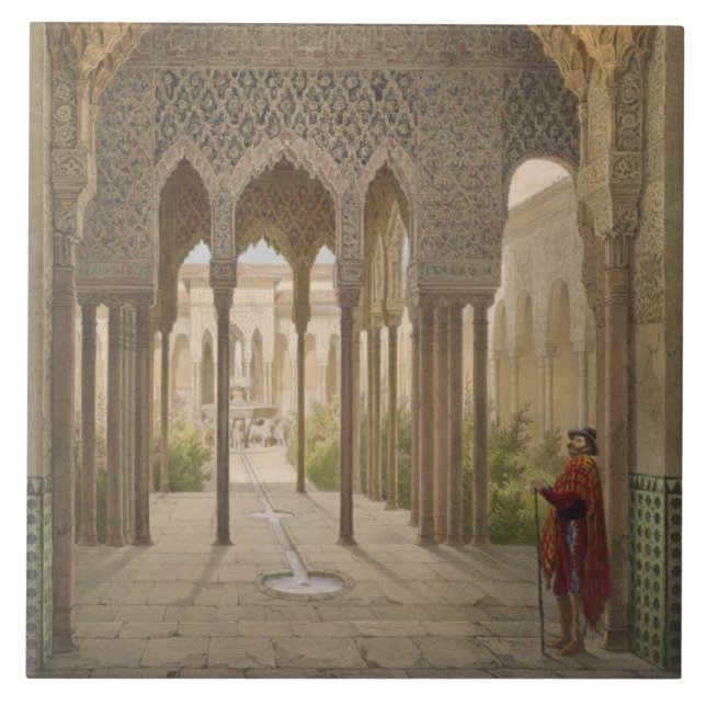 Das Gericht der Löwen, das Alhambra, Granada, 185 Fliese (Vorderseite)