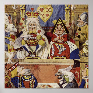 Das Gerichts-Druck der Alice im Wunderland-Königin Poster